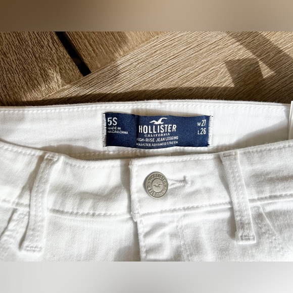 Hollister NWT white high rise jean legging size 5S - Picture 5 of 7